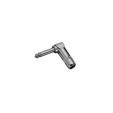 226 - Connector - 1/4-inch ( 6.3mm) - Switchcraft, TS, male inline right angle