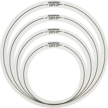 Aquarian DAASRSET2 Studio Drum Ring Dampener 10-inch 12-inch 14-inch 16-inch