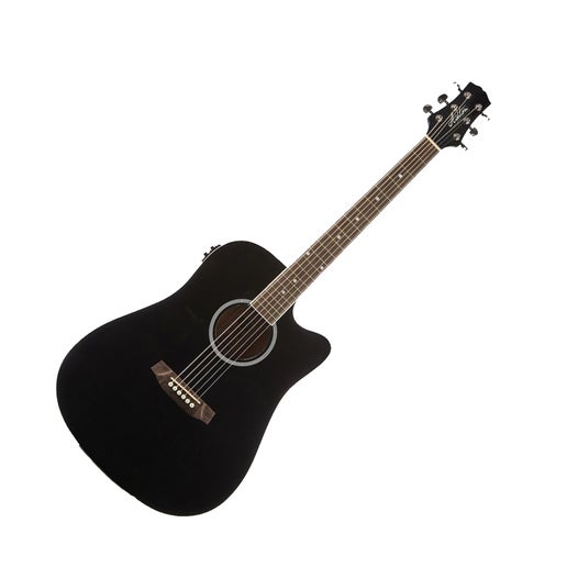 Ashton D20ceq Bk Acoustic Electric Steel String Guitar Black Music Works