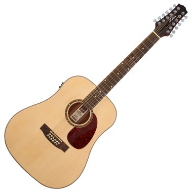 Ashton D2512EQ NTM Acoustic Electric 12-String Guitar, Matt Natural