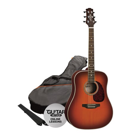 Ashton SPD25 TSB Acoustic Guitar Pack, Tobacco Sunburst