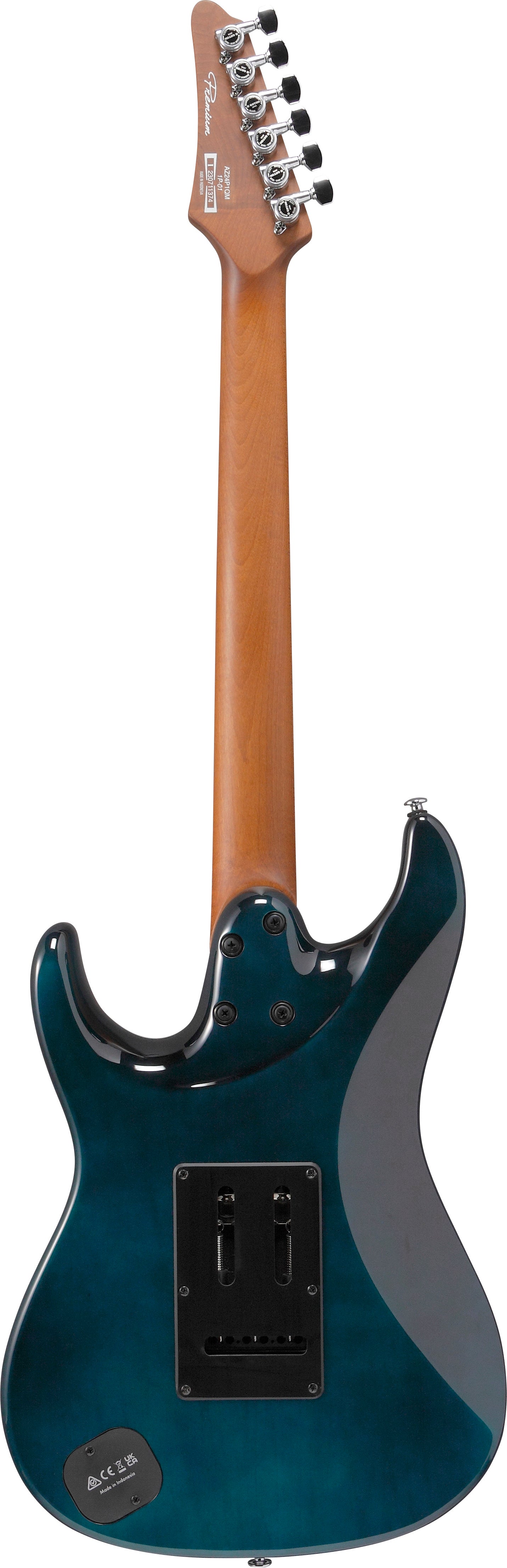 Ibanez Premium AZ24P1QM HSS Electric Guitar - Deep Ocean