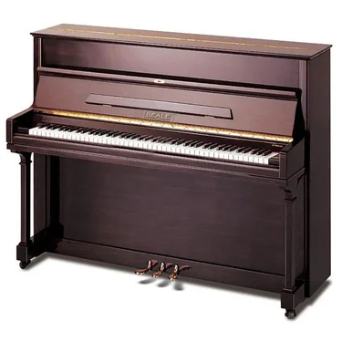 Beale UP121S Upright Piano - Polished Dark Walnut, 121cm