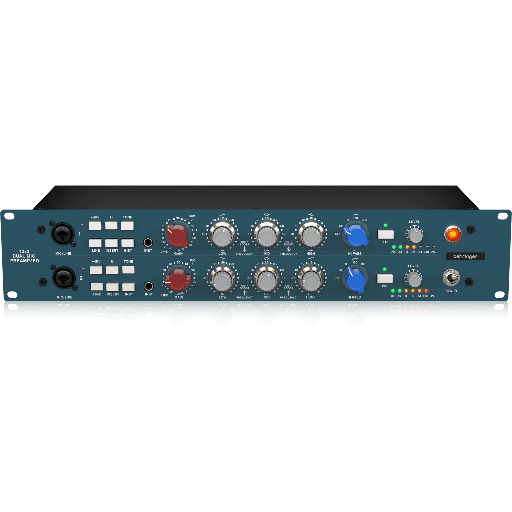 Behringer 1273 2-channel Microphone Preamplifier and Equalizer