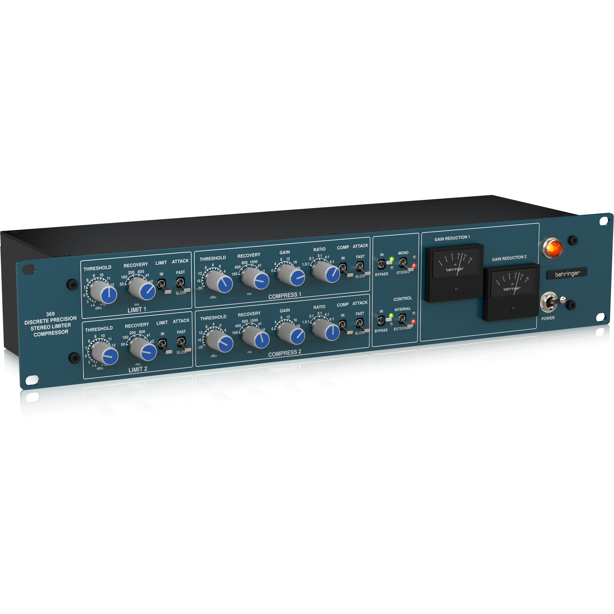 Behringer 369 2-channel Rackmounted Stereo Compressor