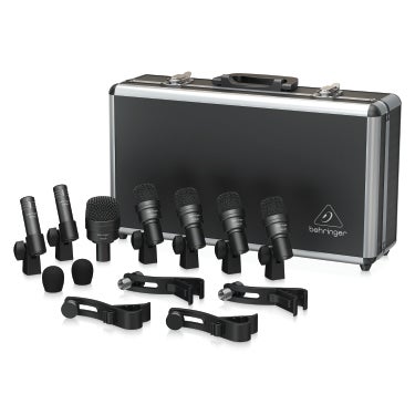 Behringer BC1200 Professional 7-Piece Drum Microphone Set for Studio and Live Applications