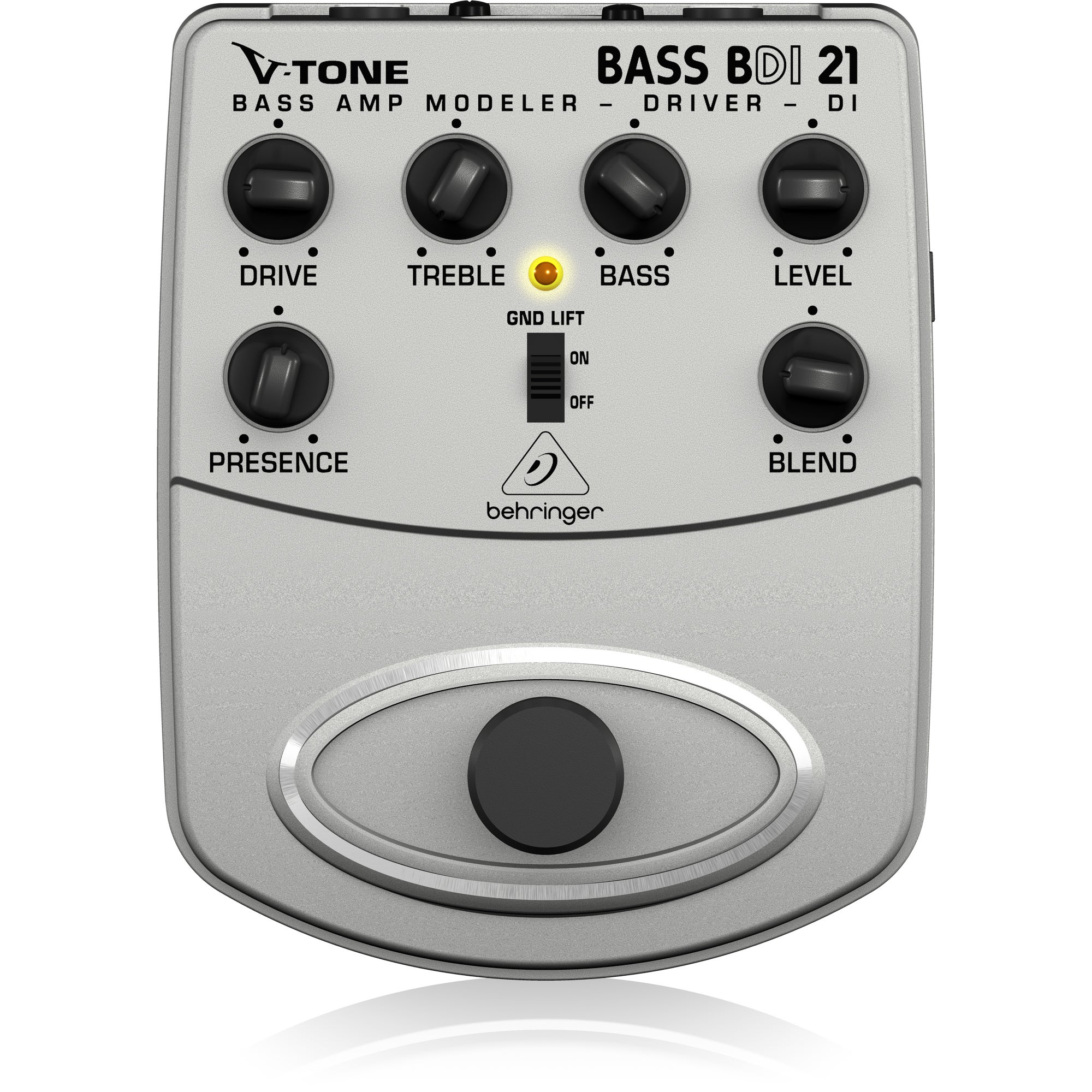 Behringer BDI21 Bass Effects Pedal Bass Amp Modeler Direct Recording Preamp DI Box Music Works