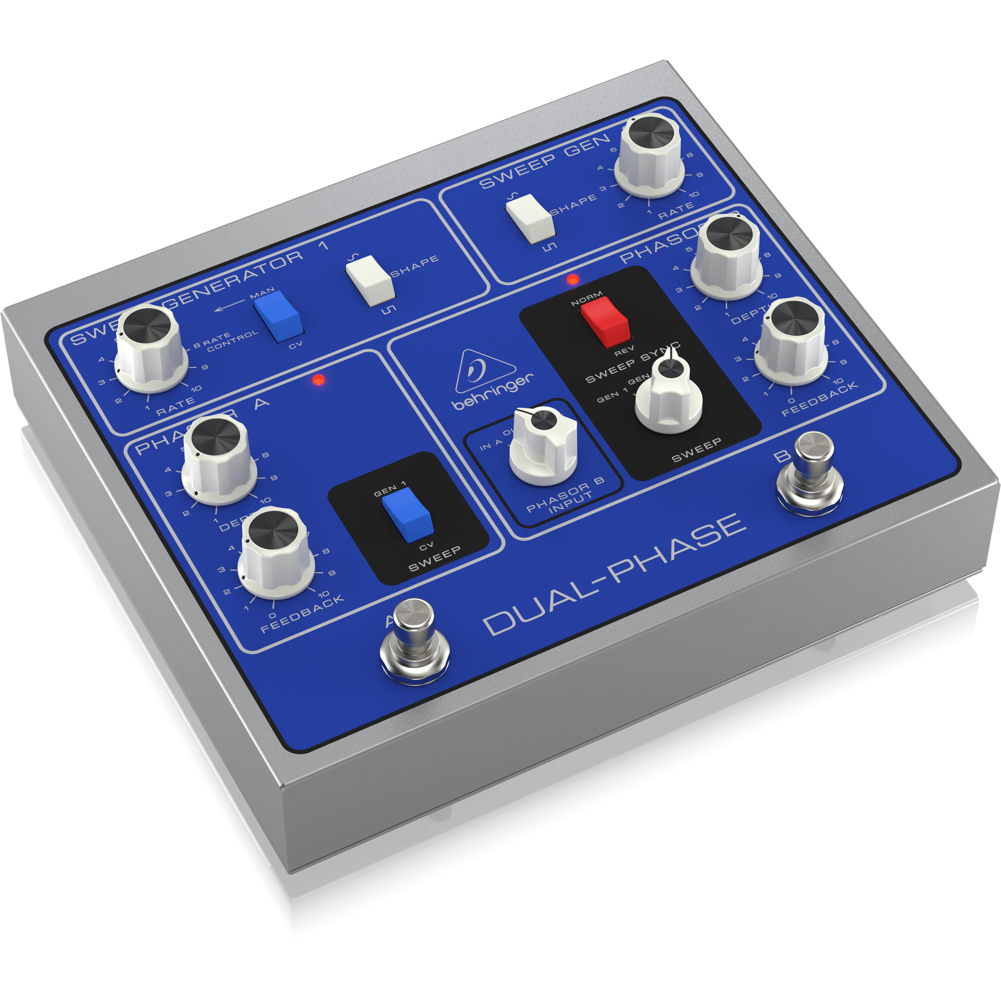 Behringer DUAL-PHASE デュアルフェーズエフェクター Behringer Dual-Phase Dual Phase Shifter Pedal | Music Works