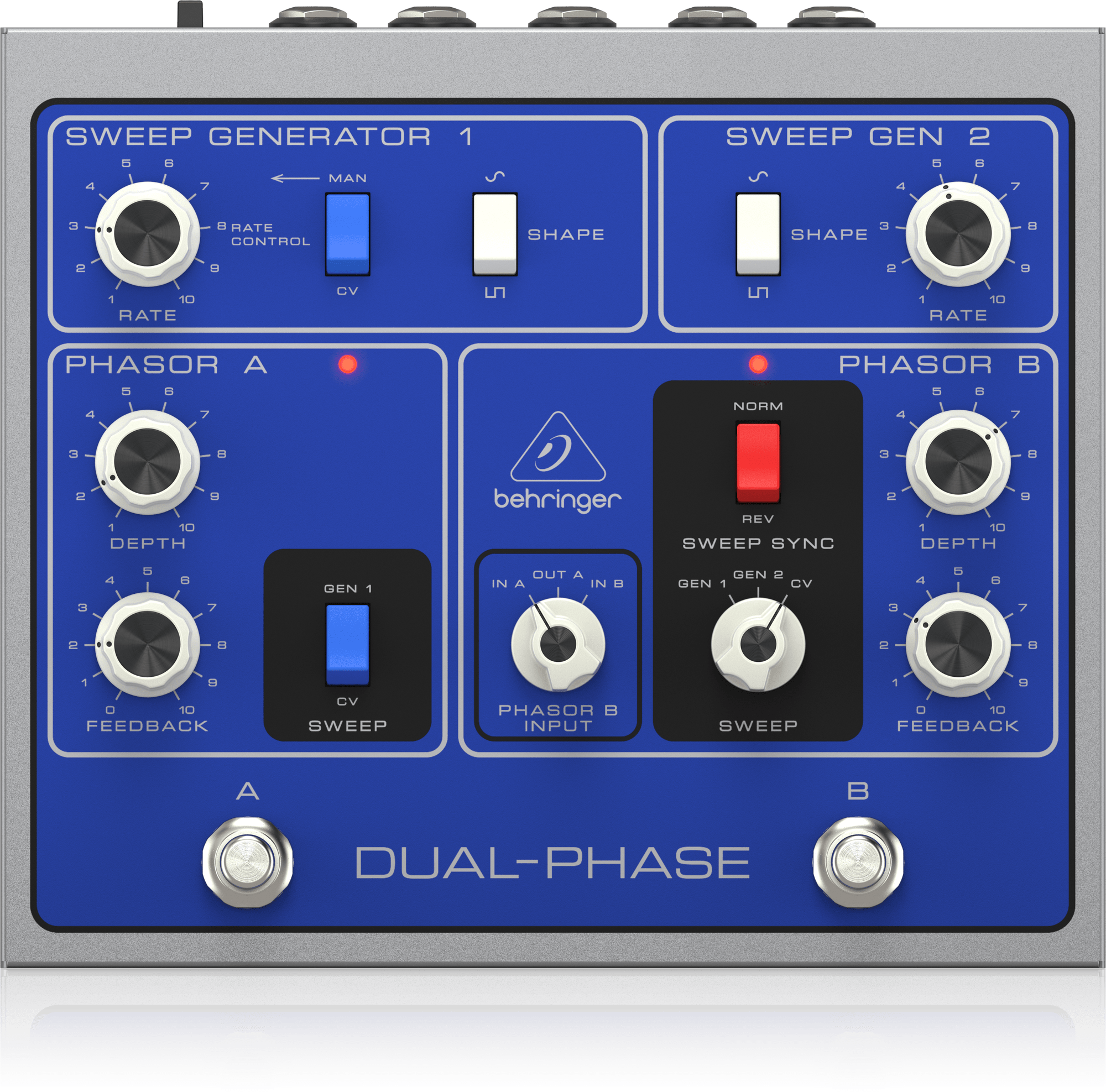 Behringer Dual Phase フェイザー Behringer Dual-Phase Dual Phase Shifter Pedal | Music Works