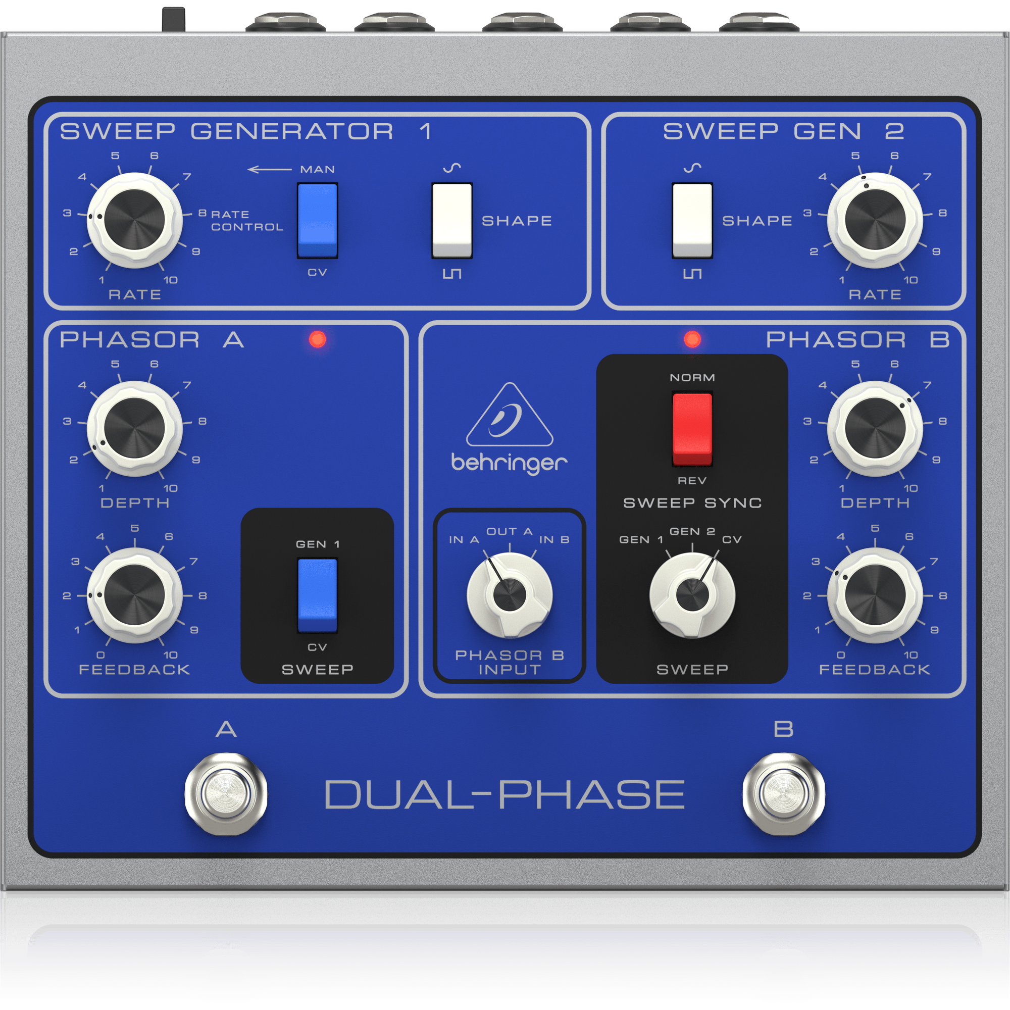 Behringer Dual Phase フェイザー Behringer Dual-Phase Dual Phase Shifter Pedal | Music Works