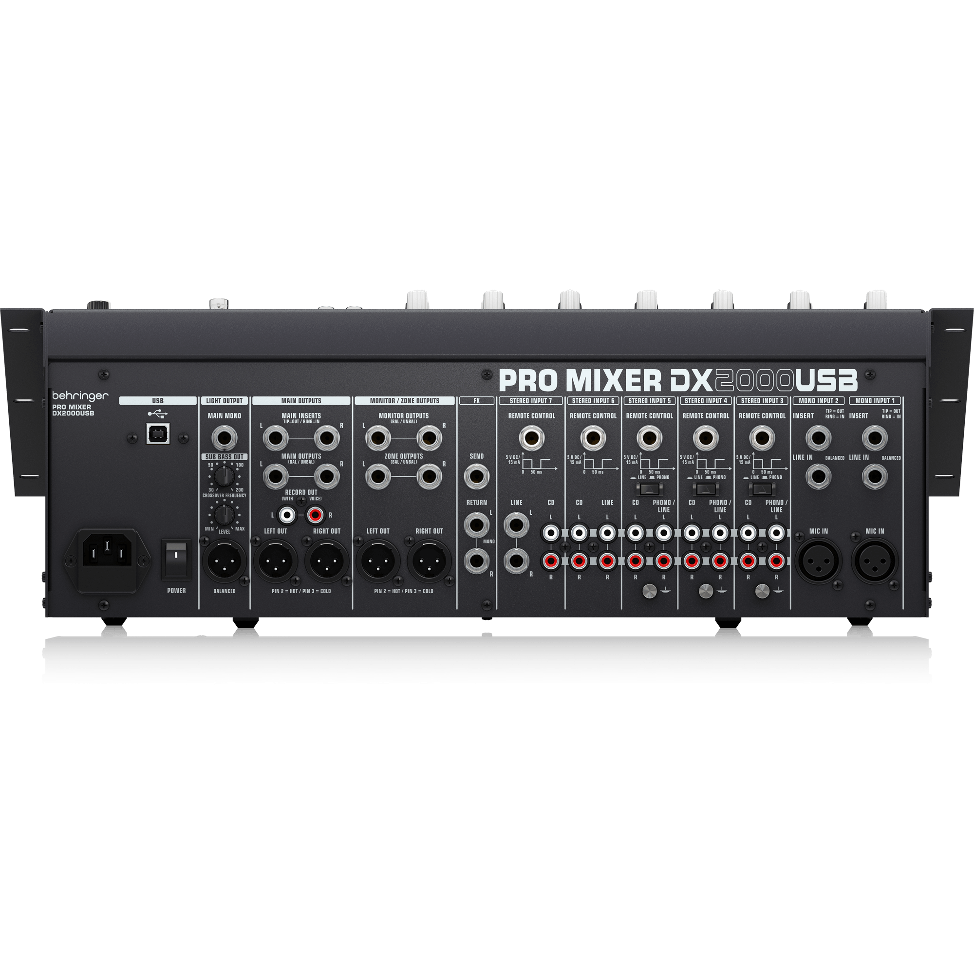 Behringer Pro Mixer DX2000USB 7-channel DJ Mixer