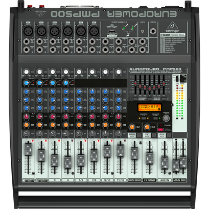 Behringer Europower PMP500 12 Channel 500W Powered Mixer