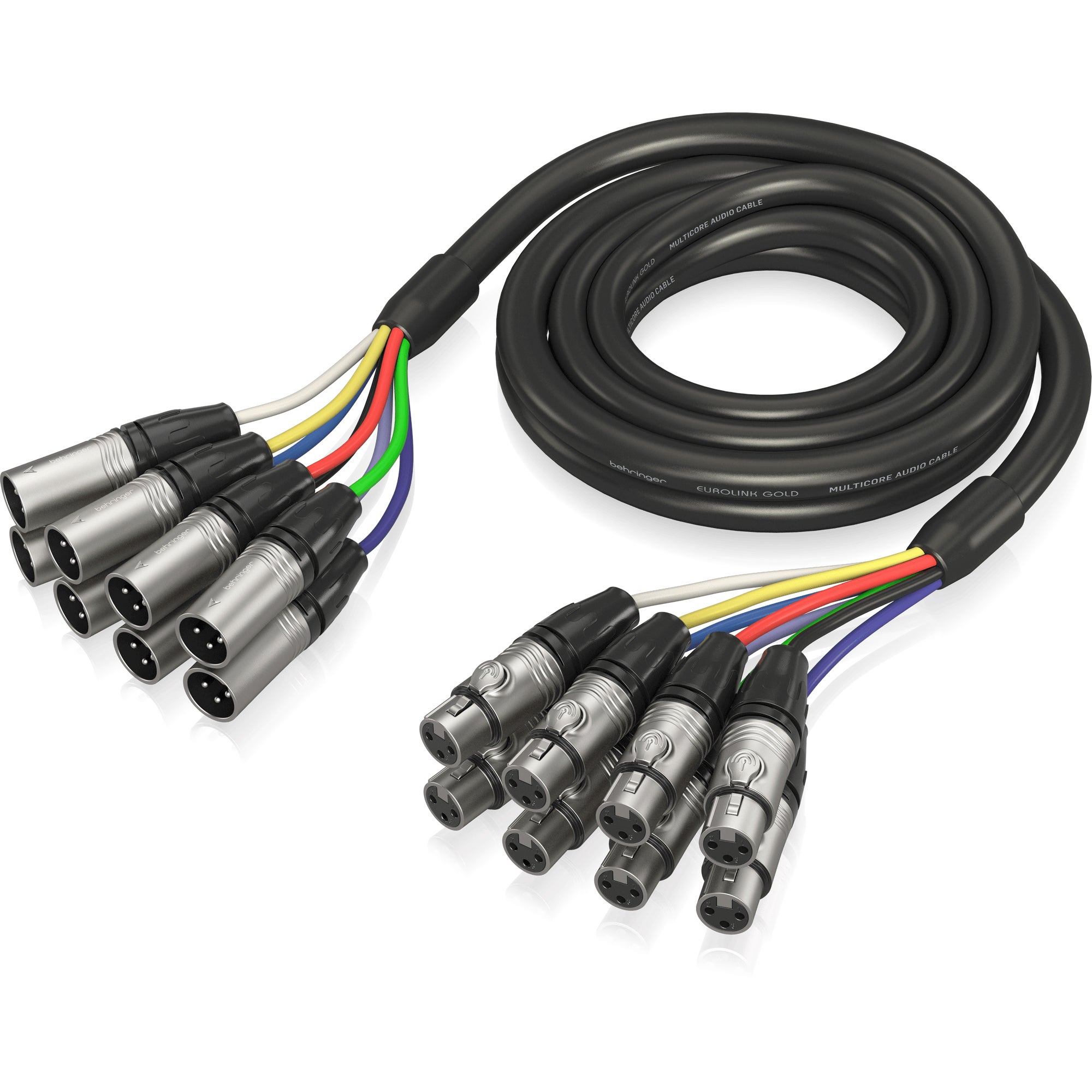 Behringer GMX-300 8-channel XLR Female to XLR Male Loom or Multicore Snake Cable - 10 foot