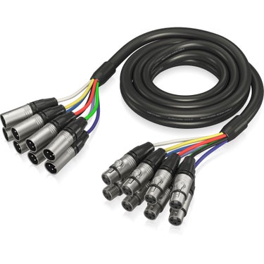 Behringer GMX-300 8-channel XLR Female to XLR Male Loom or Multicore Snake Cable - 10 foot