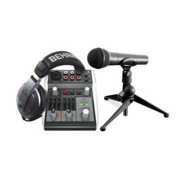 Behringer Podcastudio2 USB Podcast Recording Bundle