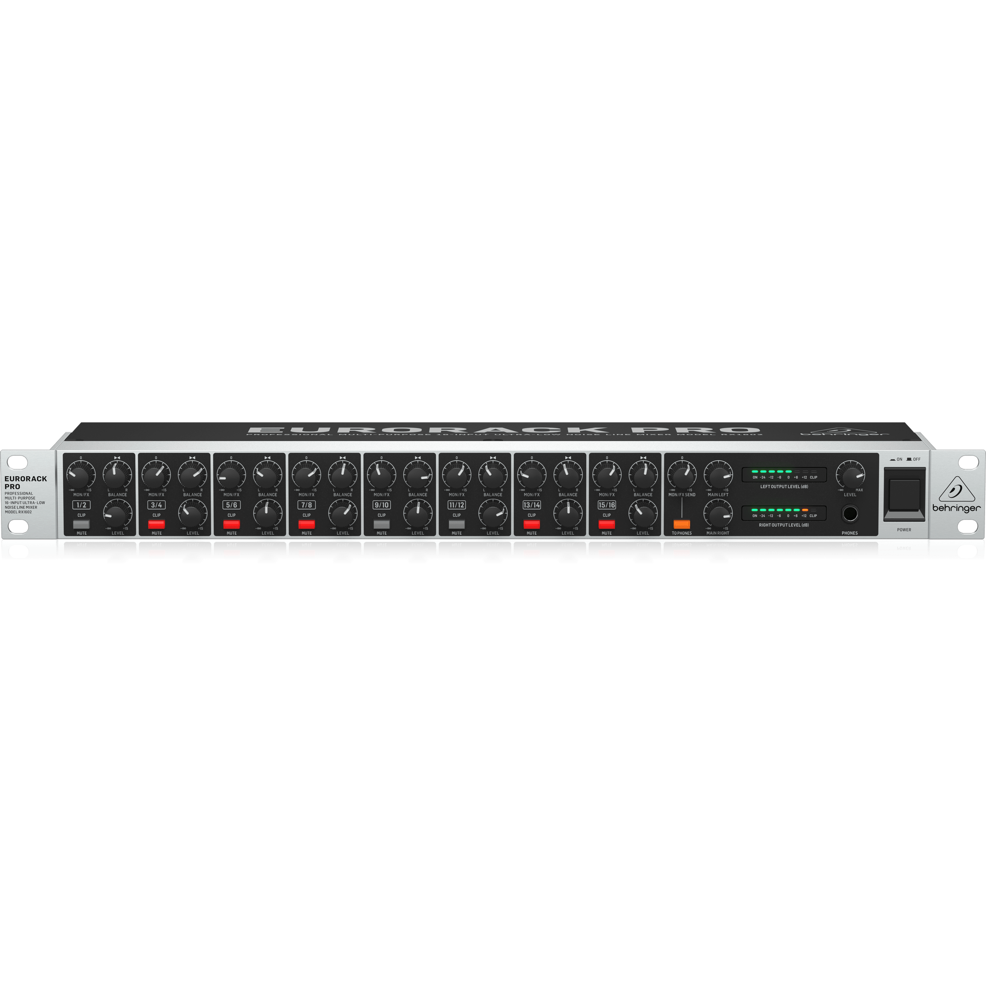 Behringer RX1602 V2 Rackmount Line Mixer | Music Works