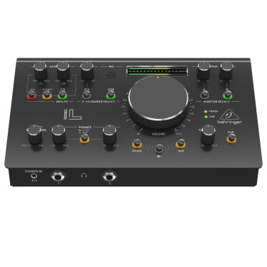 Behringer STUDIO L High-End Studio Control and Communication Center with Midas Preamps, 192 kHz 2x2 USB Audio Interface and VCA Stereo Tracking