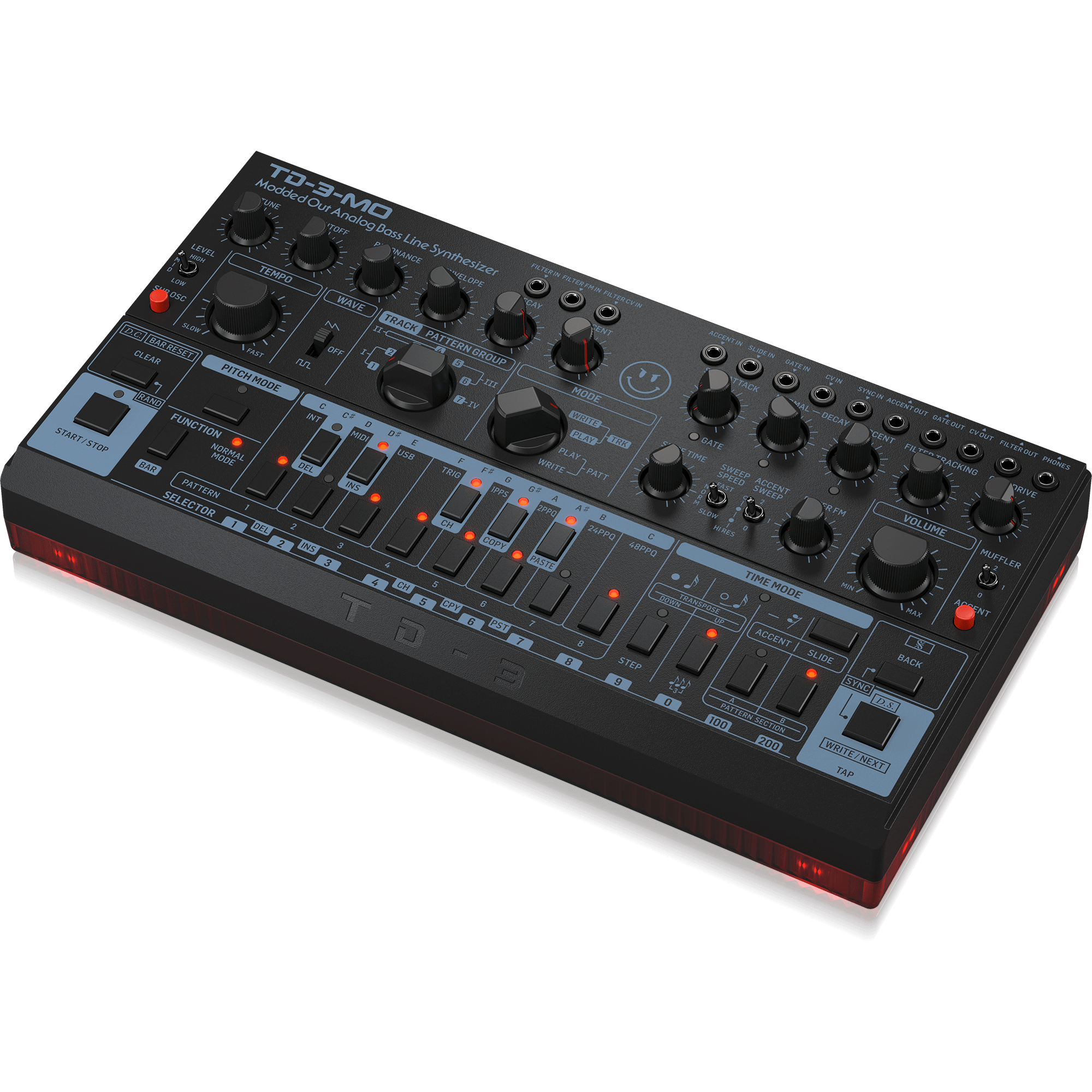 Behringer TD-3-MO-BK Modded Out Analog Bass Line Synthesizer