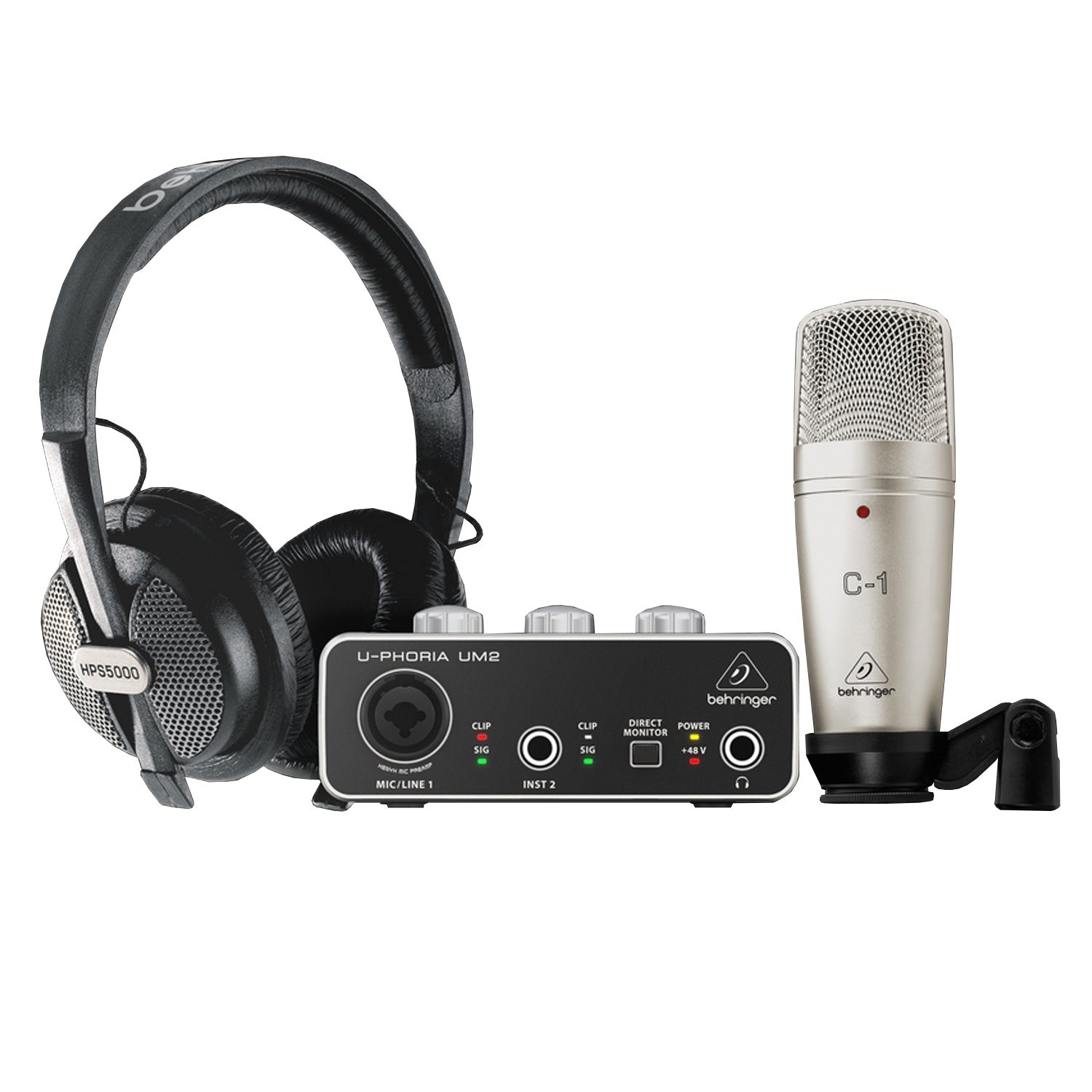 Behringer U-Phoria UMC204HD USB Audio Interface 2 In 4 Out 24 Bit