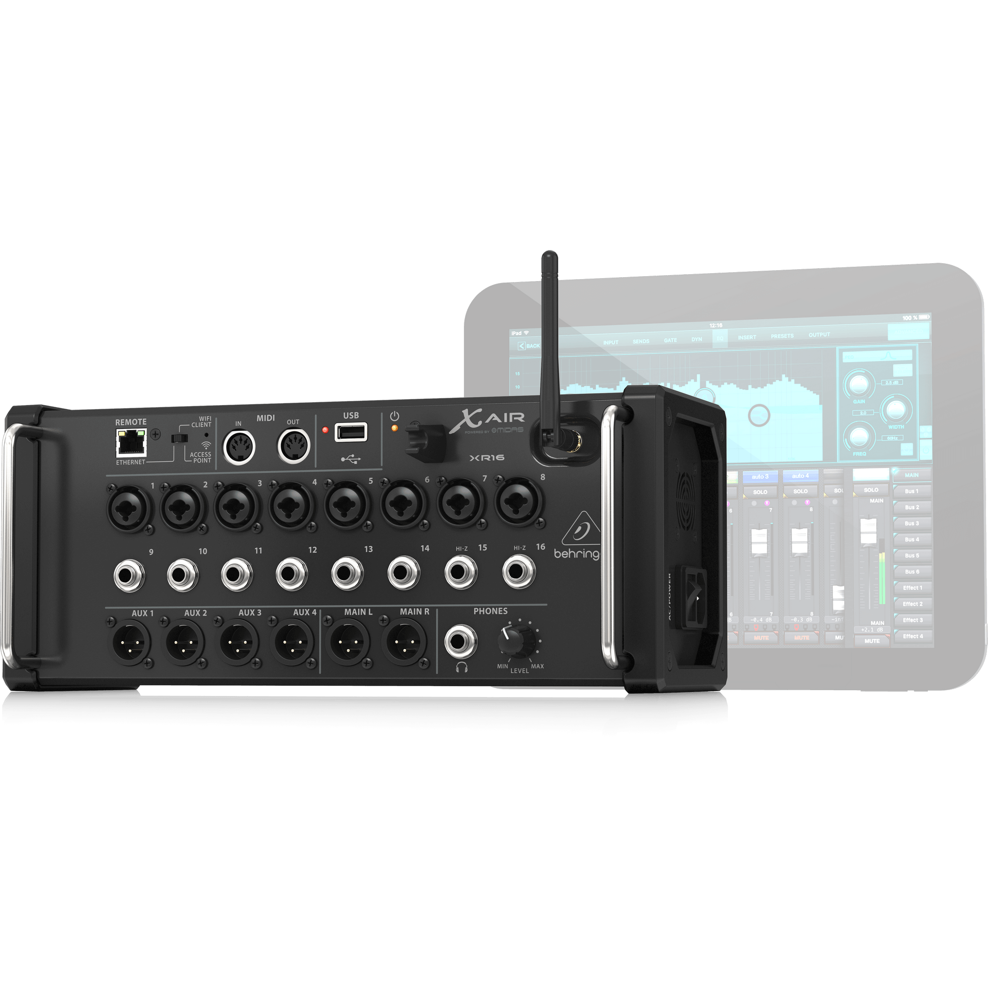 Behringer X Air XR16 16-channel Tablet-controlled Digital Mixer