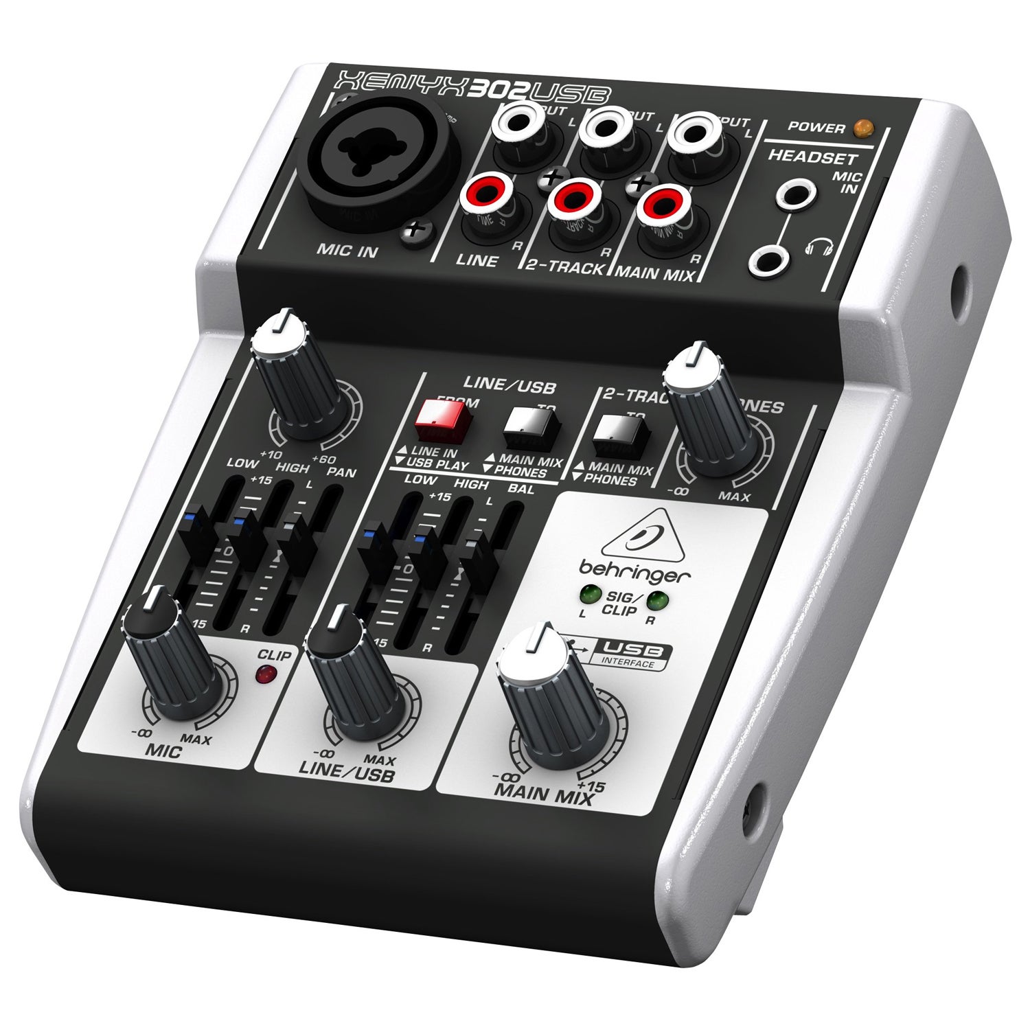 Behringer Xenyx 302-USB Mixer 5-In w/USB
