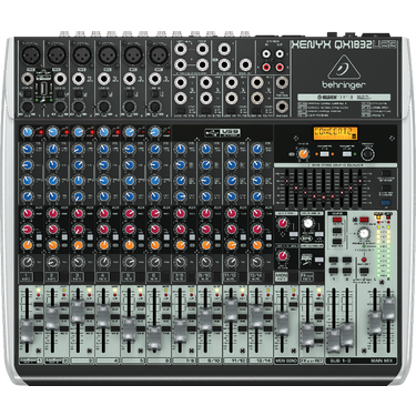 Behringer Xenyx QX1832-USB Mixer 18-In 3/2-Bus w/USB And Effects