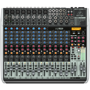 Behringer Xenyx QX2222-USB Mixer 22-In 2/2-Bus w/USB And Effects