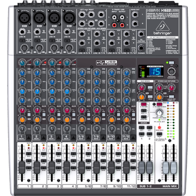 Behringer Xenyx X1622USB Mixer 16-In 2/2-Bus w/USB and Effects