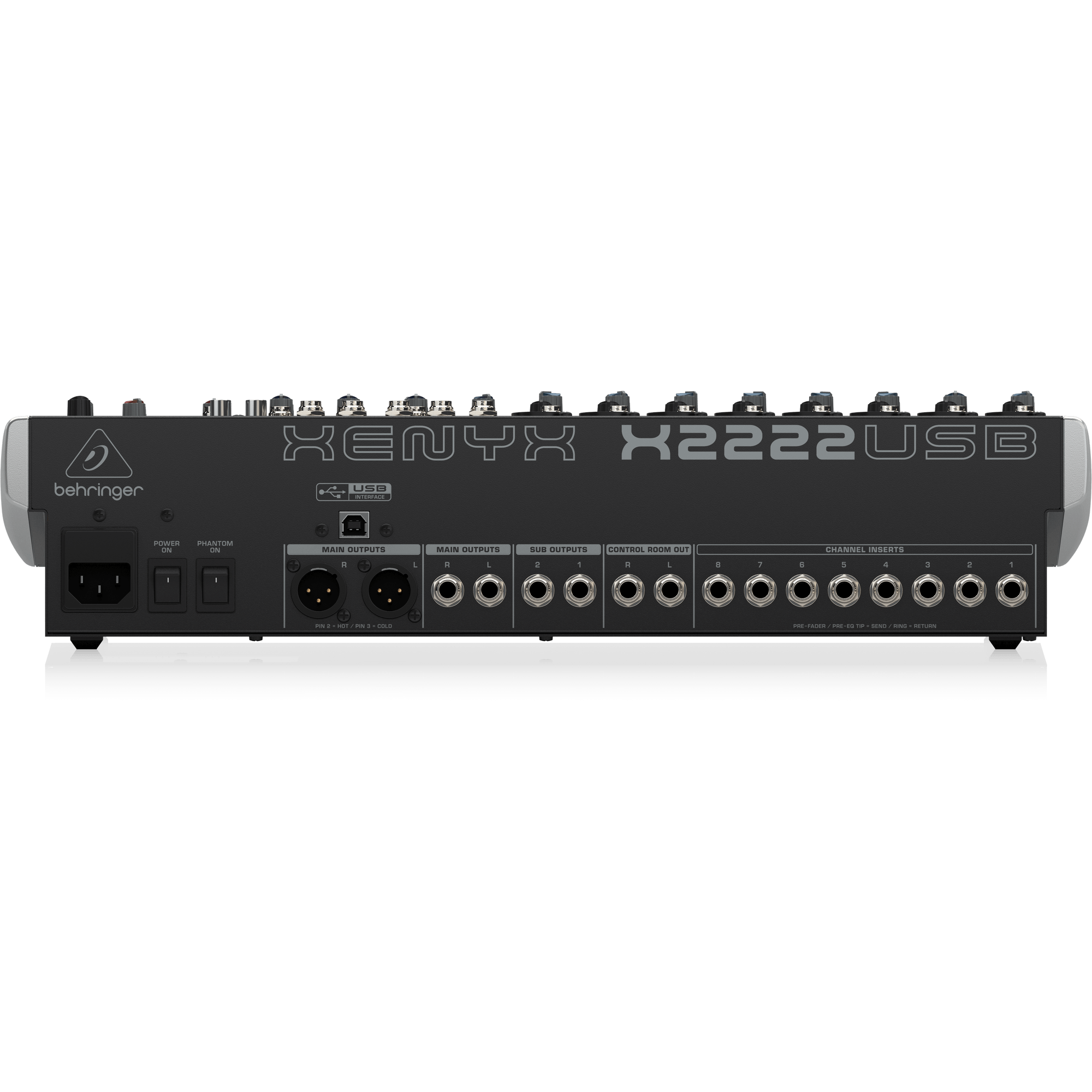Behringer Xenyx X2222USB Mixer 22-In 2/2-Bus w/USB and Effects