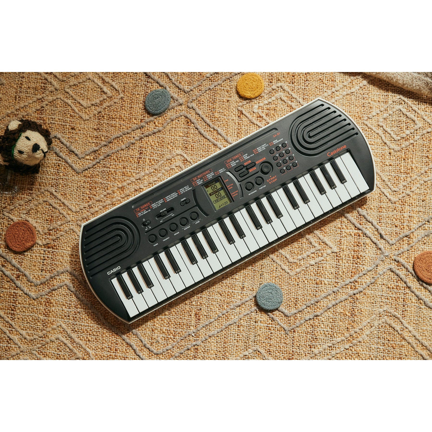 Casio SA-81 44-Key Mini Keyboard - Black/Grey