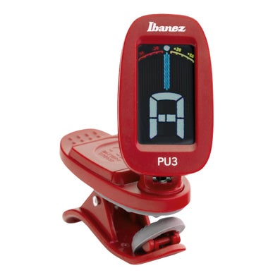Clip-on PU3 Guitar Ukulele Chromatic Tuner, Red