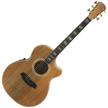 Cole Clark CCAN3 ECBLBL Angel 3 Acoustic Electric Guitar Grand Auditorium All Blackwood