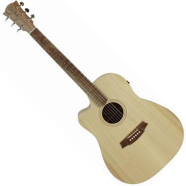 Cole Clark FL1EC-LH-BM Fat Lady 1 Dreadnought Left Handed Acoustic Electric Guitar - Natural Satin, Bunya Top, Queensland Maple Back/Sides 