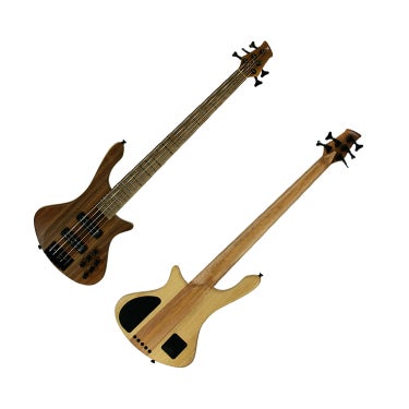 Cole Clark LLB5 Long Lady 5 String Electric Bass Guitar, Maple Silkwood