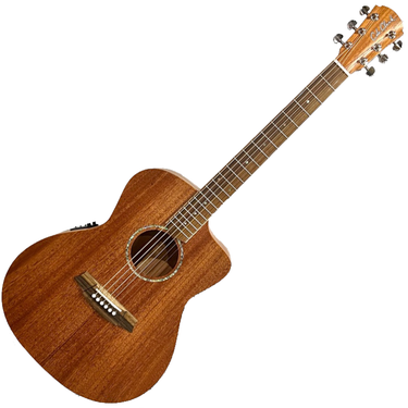 Cole Clark SAN1EC-MMAH Studio Grand Auditorium Acoustic Electric Guitar - African Mahogany Top, Back and Sides