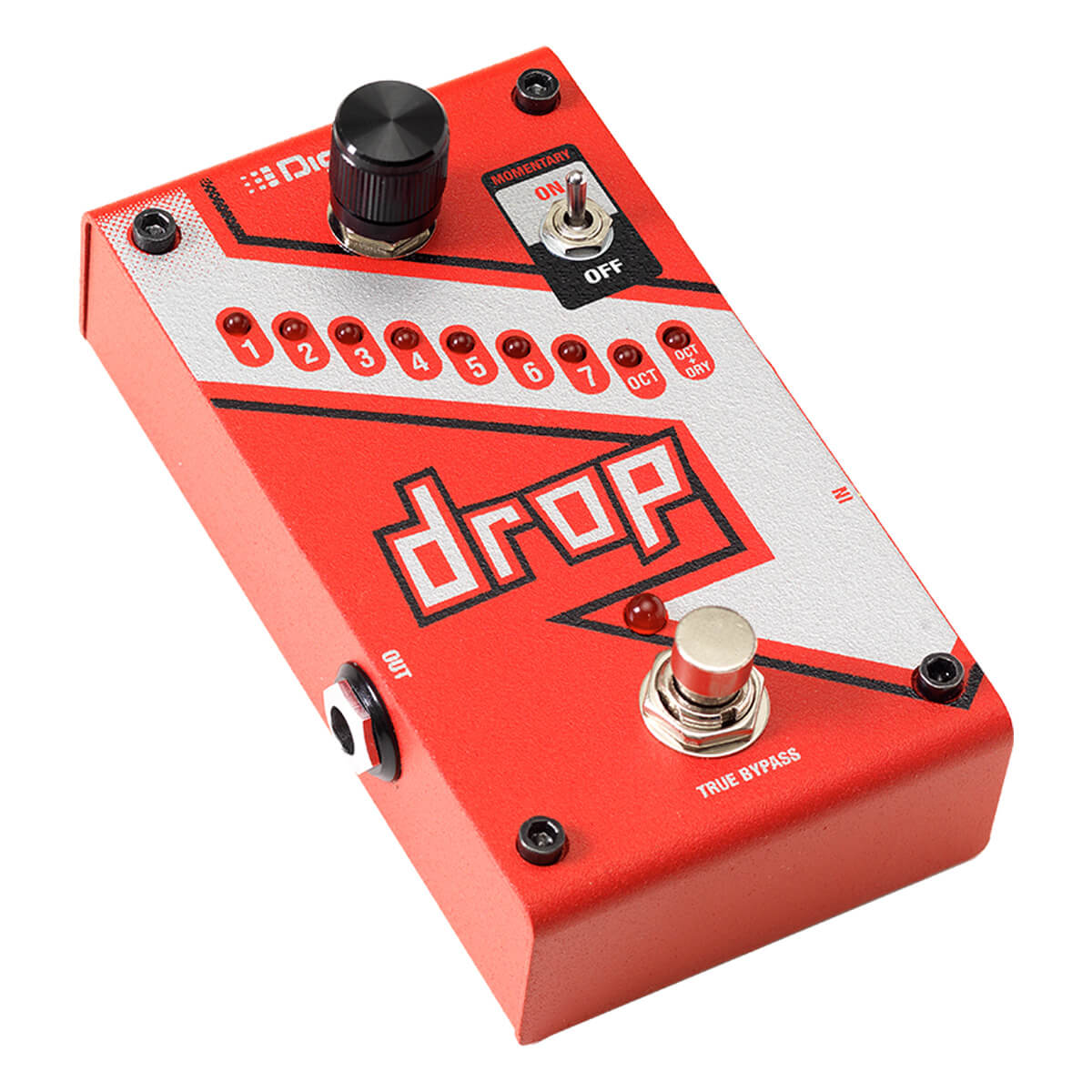Digitech DROP V02 Guitar Effects Pedal Drop Polyphonic Drop Tune