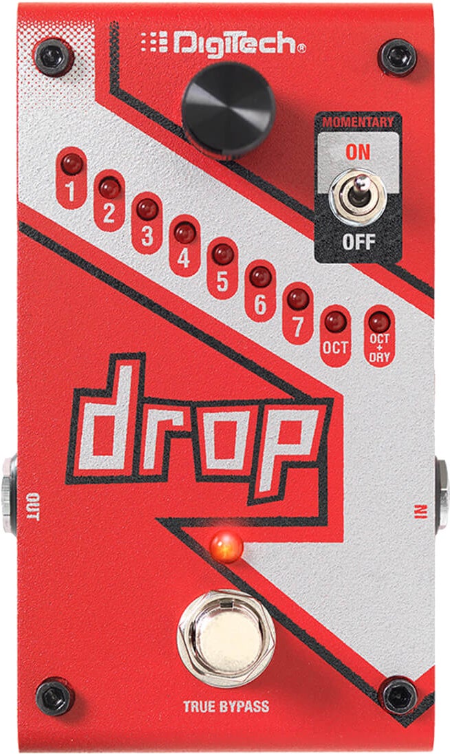 Digitech DROP V02 Guitar Effects Pedal Drop Polyphonic Drop Tune