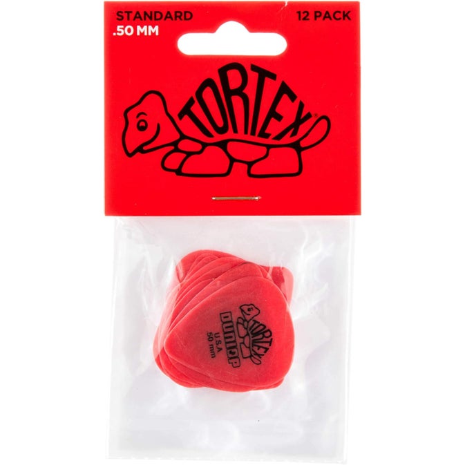 Dunlop 418P1 Tortex Guitar Picks 0.50mm, 12 Pack