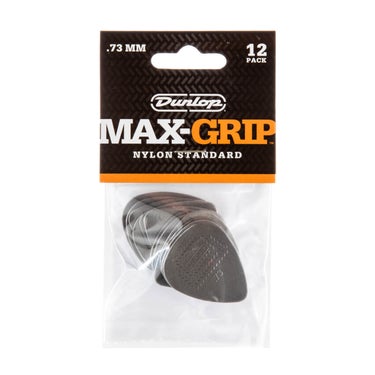 Dunlop 449P2 Max-Grip Nylon Standard Guitar Picks 0.73mm, 12 Pack