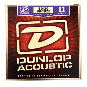 Dunlop DAB1152 Acoustic Guitar Strings Medium-Light 11-52 80/20 Bronze