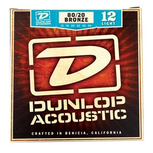 Dunlop DAB1254 Acoustic Guitar Strings Light 12-54 80/20 Bronze
