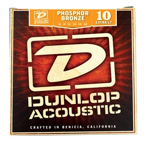 Dunlop DAP1048 Acoustic Guitar Strings Phosphor Bronze Extra Light 10-48