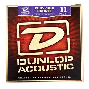 Dunlop DAP1152 Acoustic Guitar Strings Phosphor Bronze Strings Medium Light 11-52