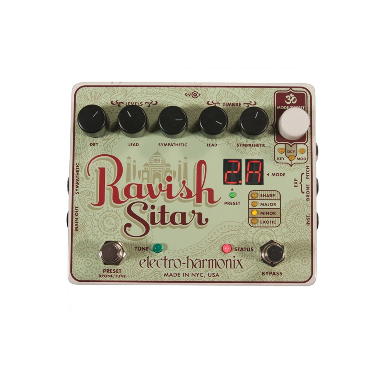 Electro Harmonix EHX RAVISH Sitar Emulator Guitar Effects Pedal