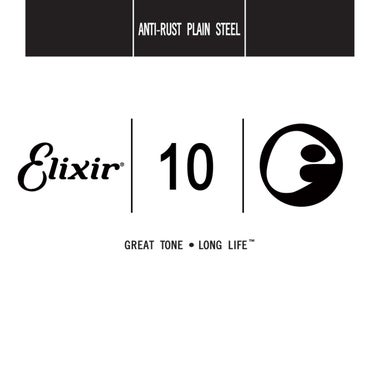 Elixir Anti-Rust Plain Steel Guitar Single String - .010 13010