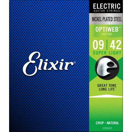 Elixir Optiweb Electric Guitar Strings - 9-42 Super Light 19002