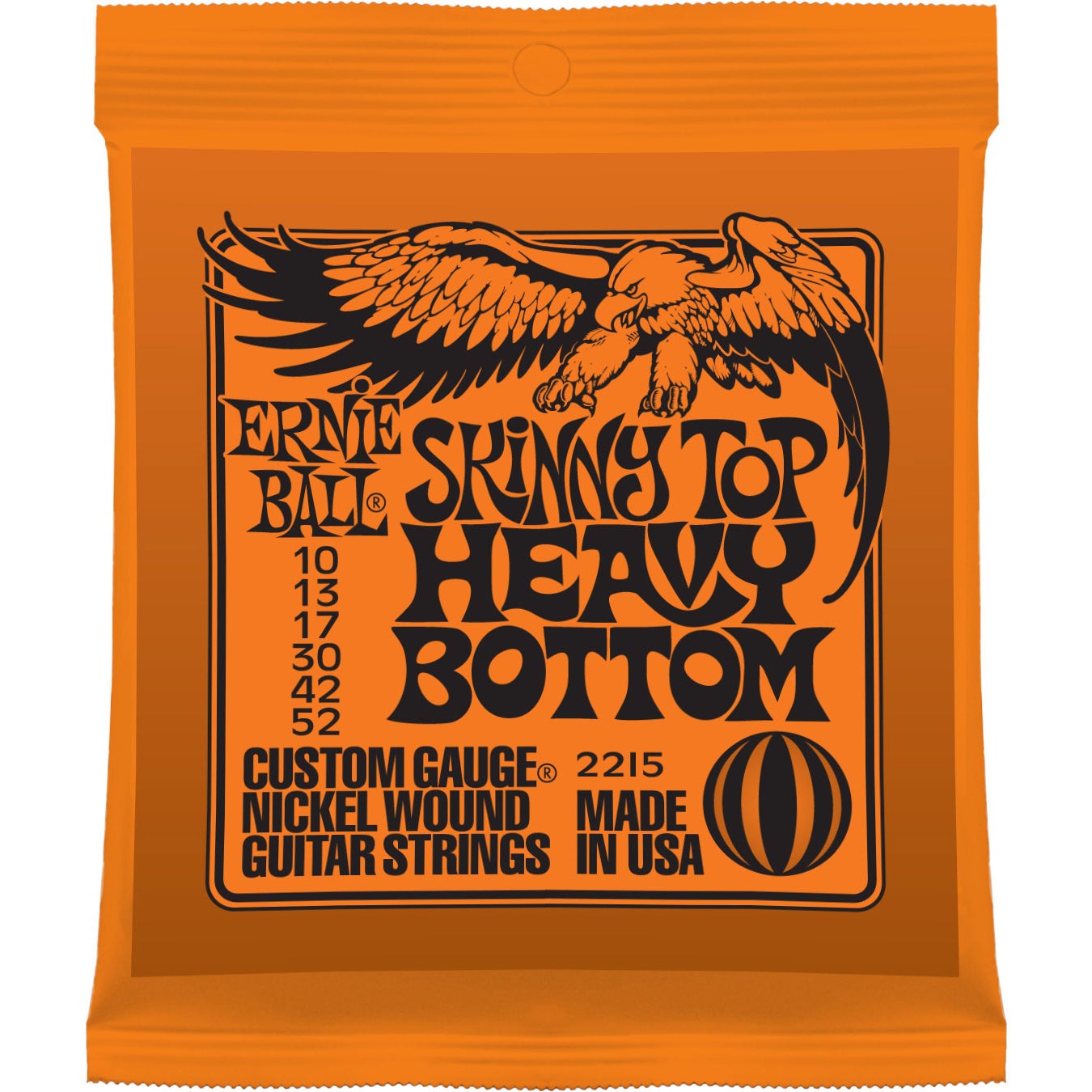 Ernie Ball 2215 Electric Guitar Strings 10-52 Skinny Top Heavy Bottom