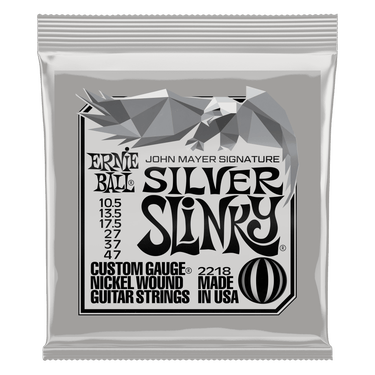 Ernie Ball 2218 John Mayer Signature Silver Slinky Electric Guitar Strings - .0105-.047