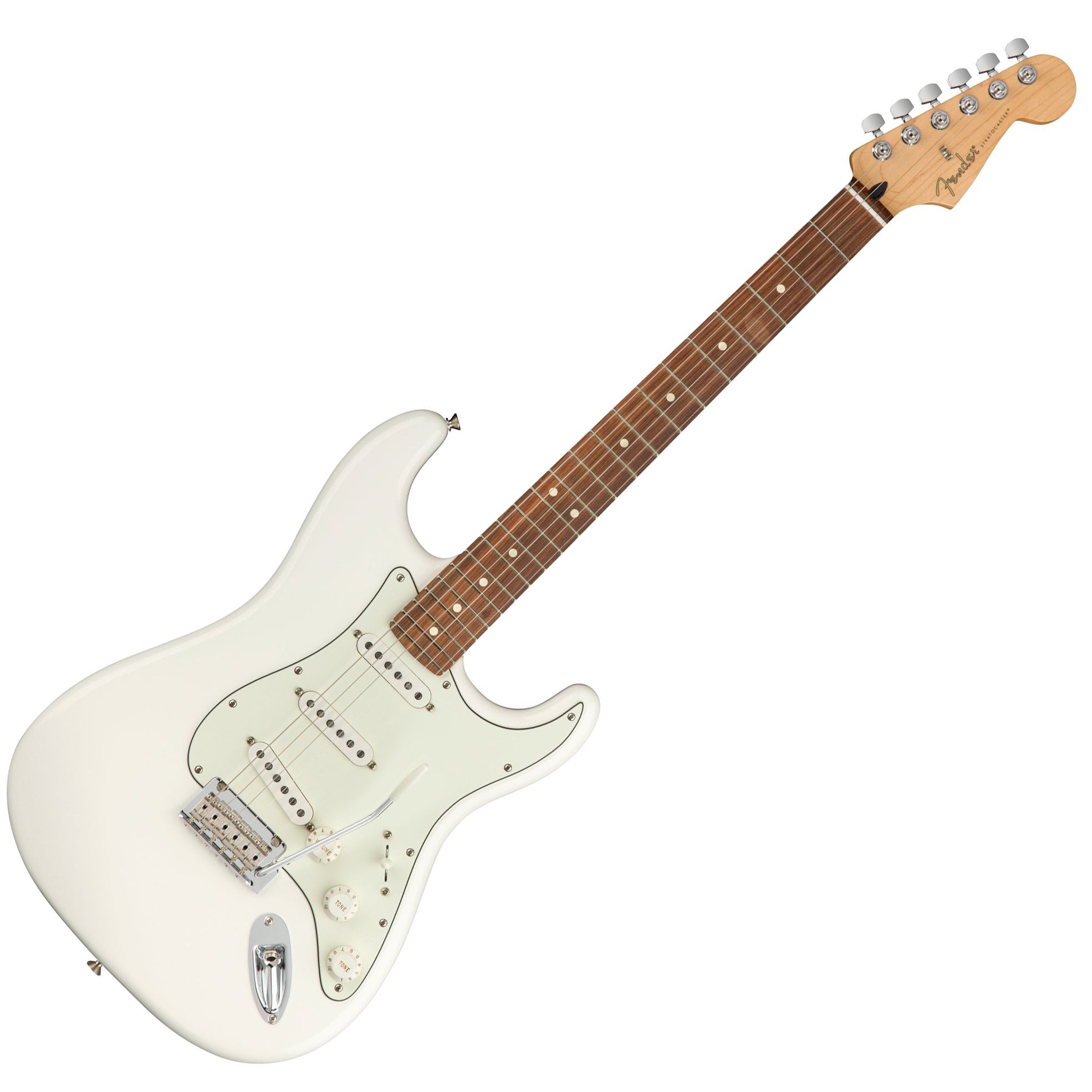 Fender 0144503515 Player Series Stratocaster SSS Electric Guitar - Polar White with Pau Ferro Fingerboard