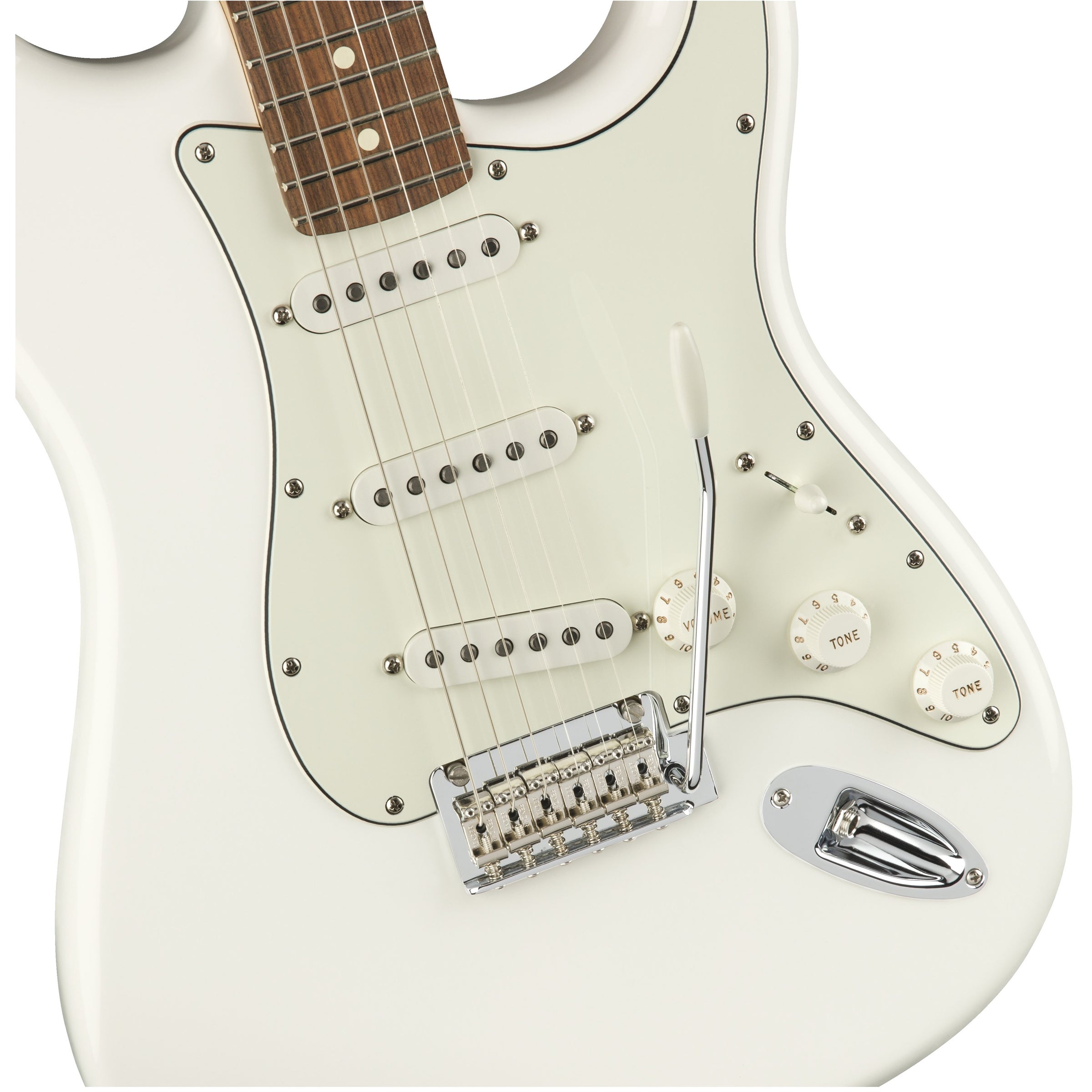Fender 0144503515 Player Series Stratocaster SSS Electric Guitar - Polar White with Pau Ferro Fingerboard